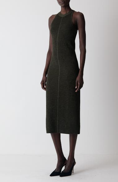 St. John Collection Two-Layer Stretch Mesh Dress | Nordstrom