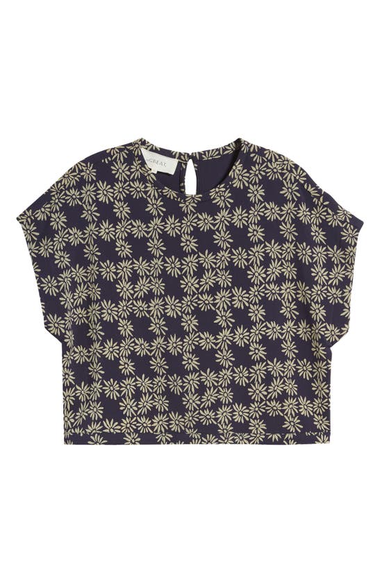 Shop The Great The Wander Floral Top In Navy Scattered Daisy