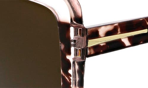Bcbg 52mm Oversize Square Sunglasses In Blush Crystal