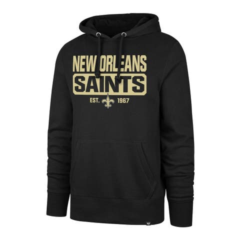 47 Men's New England Patriots Blockout Navy Headline Hoodie