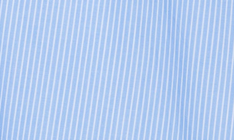 Ellen Tracy Stripe Drawstring A-line Skirt In Blue Stripe
