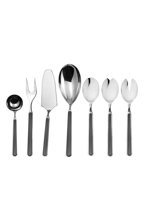 Mepra Fantasia 7-Piece Place Serving Set in Black