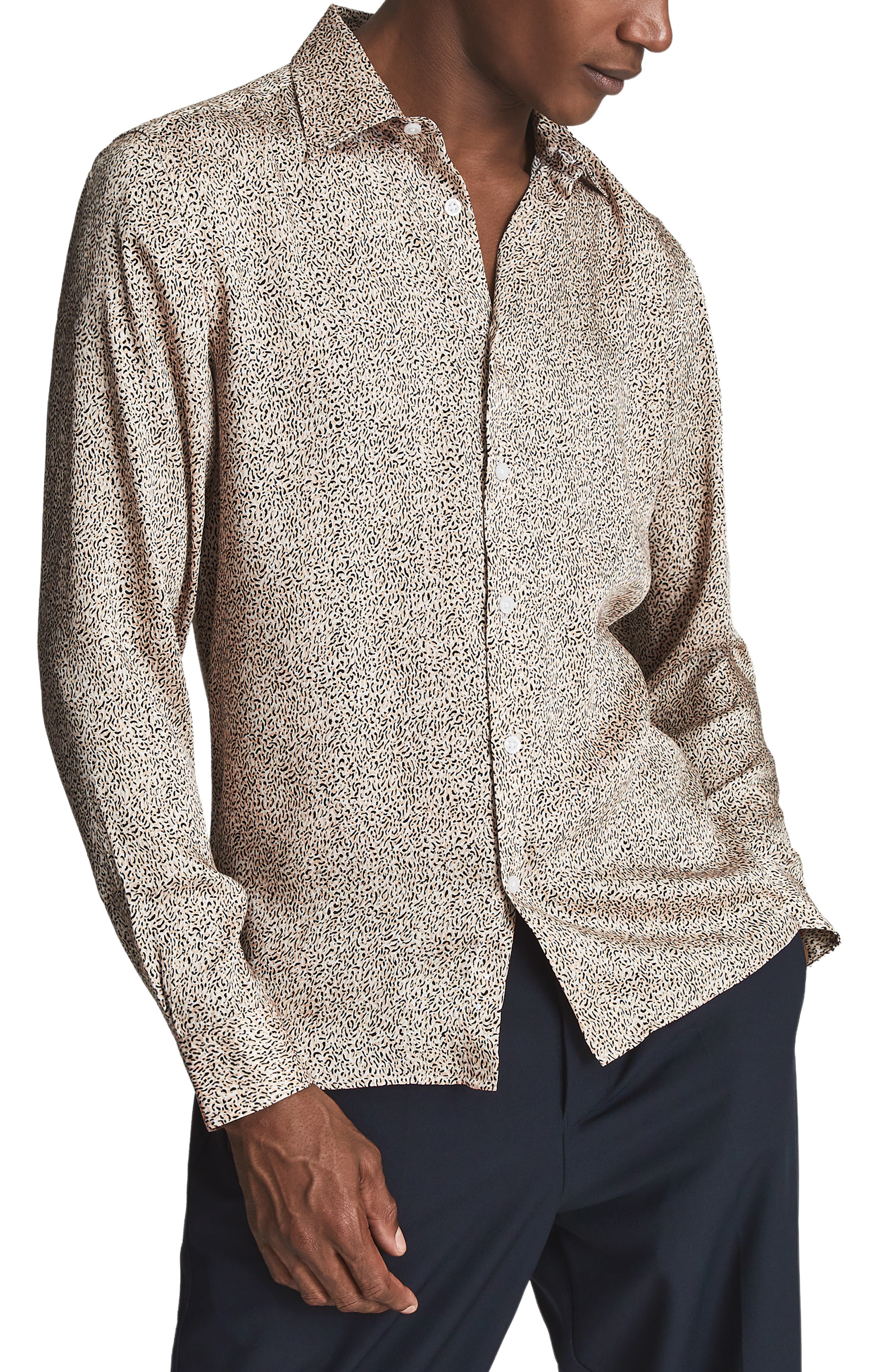 Reiss Blanca Slim Fit Button-Up Shirt 