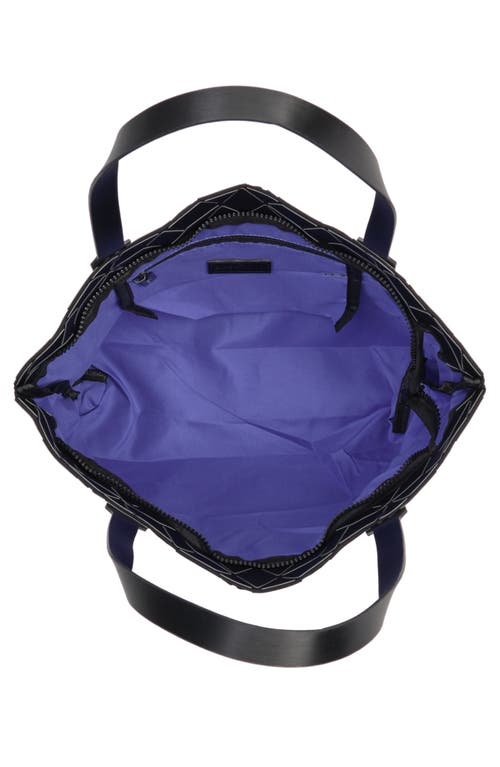 Patrizia Luca Two Tone Geo Tote Bag In M.black/silver