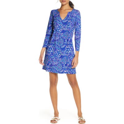 Lilly Pulitzer Aubrey Upf 50+ Shift Dress, Blue