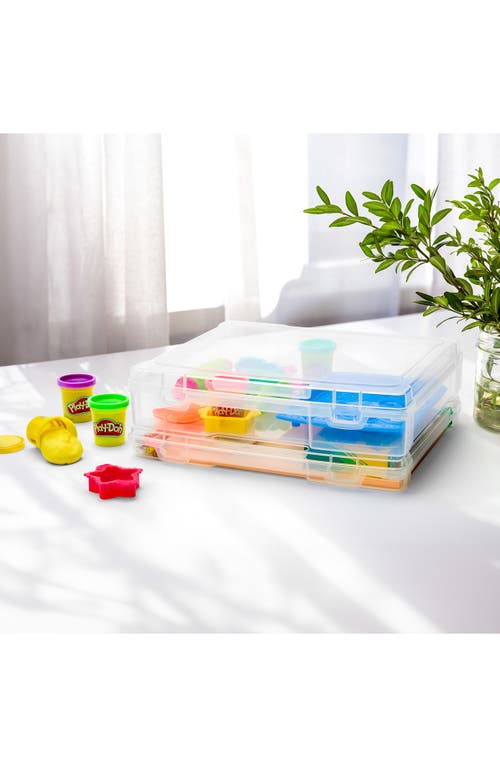 Sorbus Portable Project Case 9-piece Set In Clear