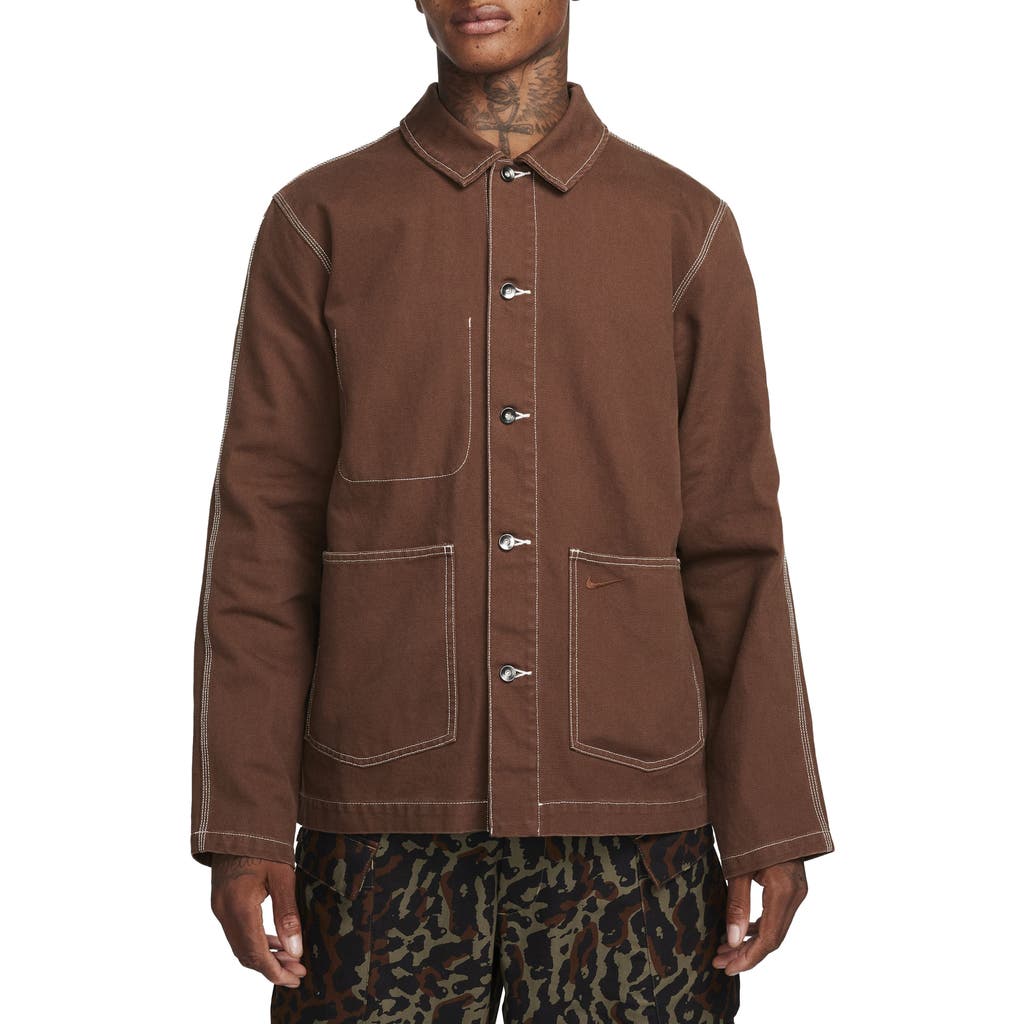 Nike Canvas Chore Coat In Cacao Wow/cacao Wow