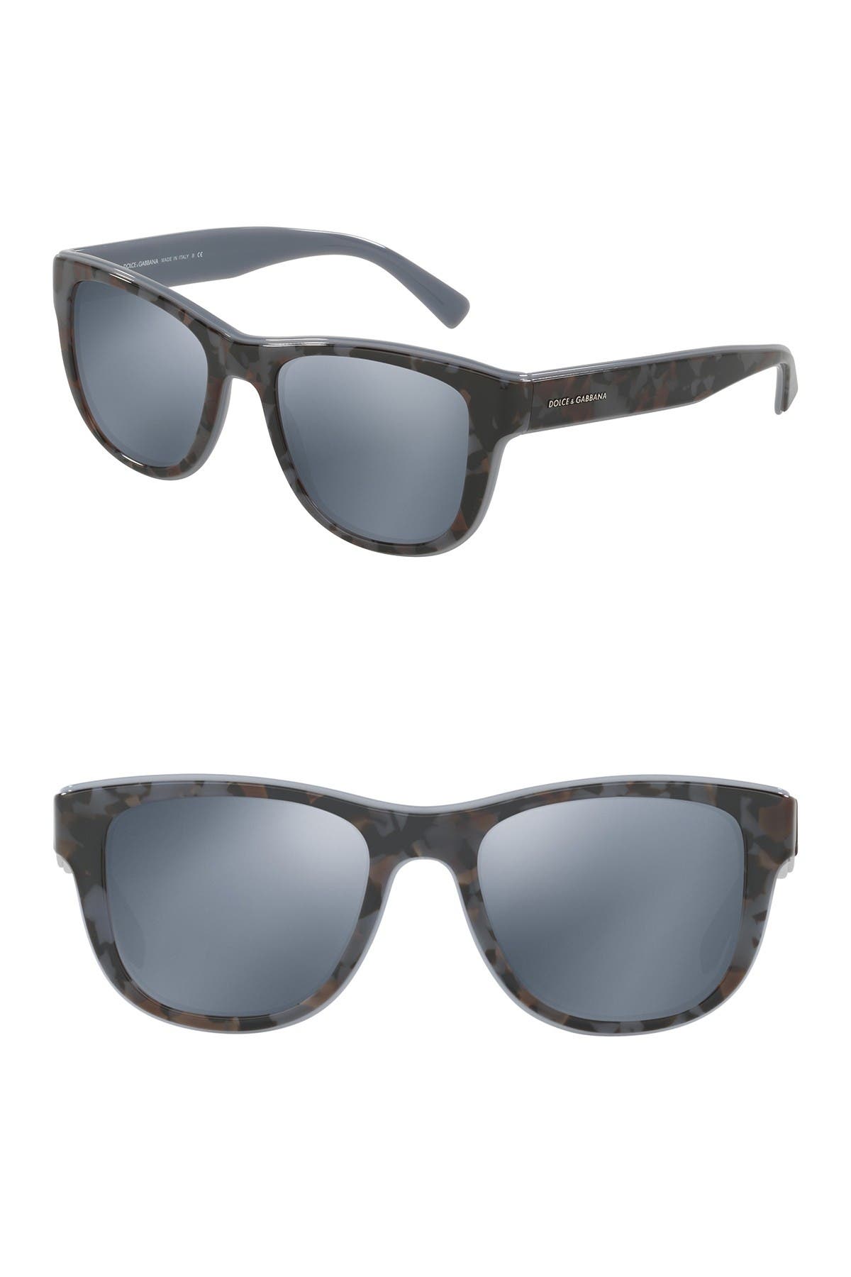 dolce & gabbana 54mm square full rim sunglasses