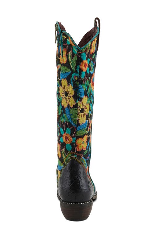 Shop L'artiste By Spring Step Rodeoqueen Western Boot In Black Multi