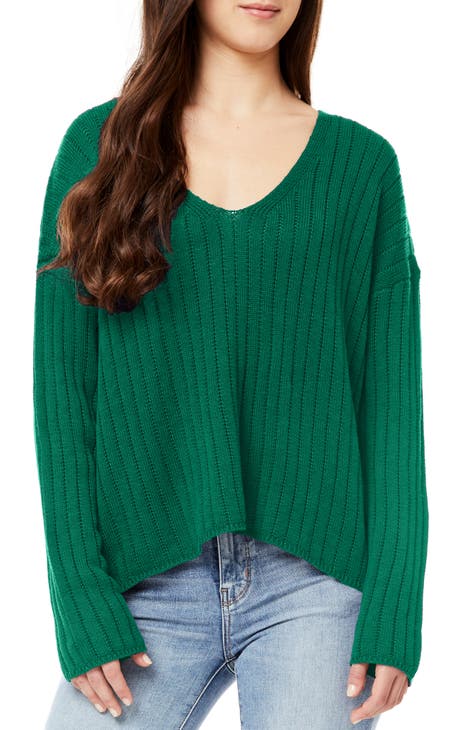 Samantha V-Neck Knit Sweater