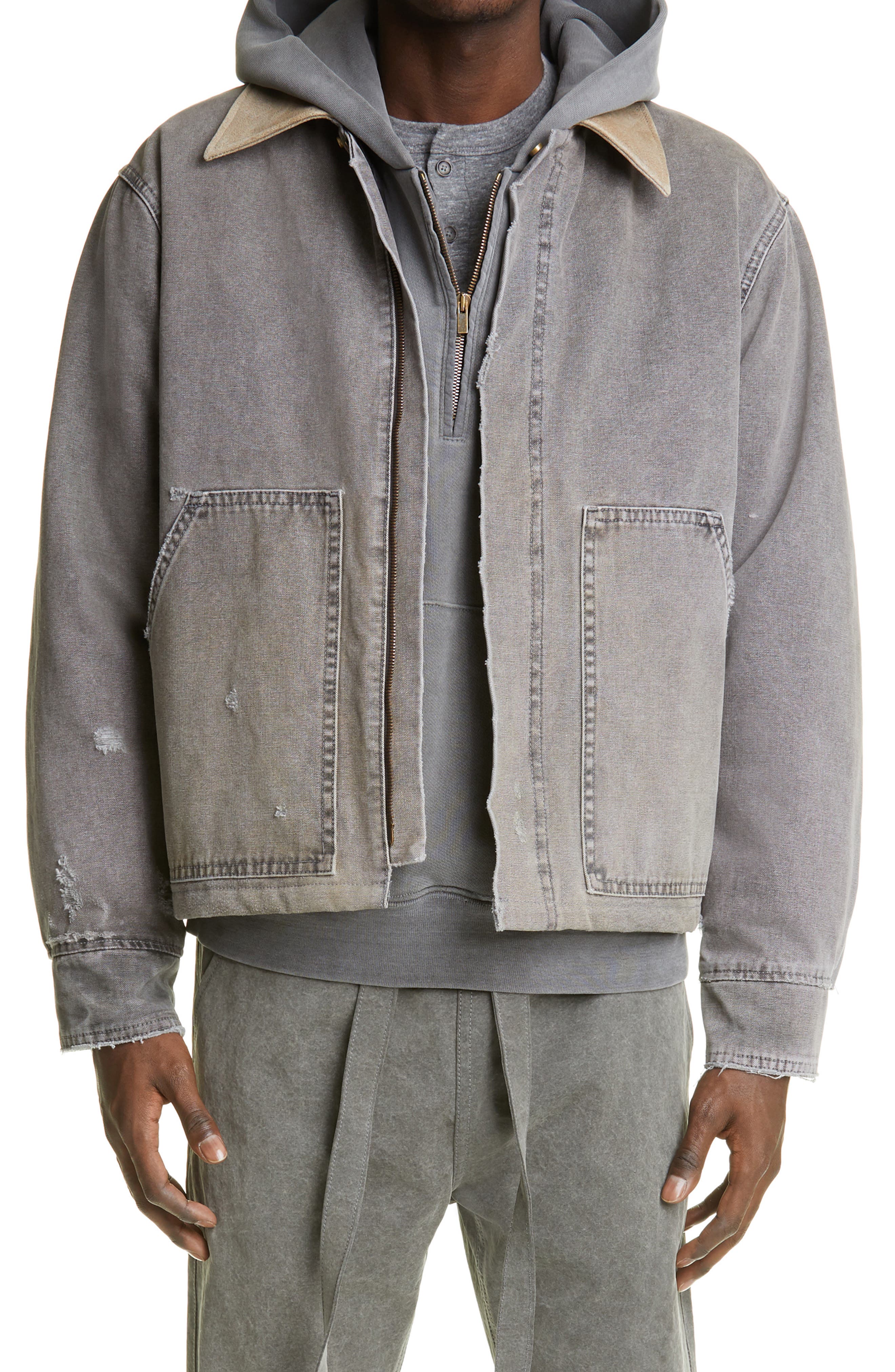 Fear of God Work Jacket in Cement at Nordstrom, Size Medium