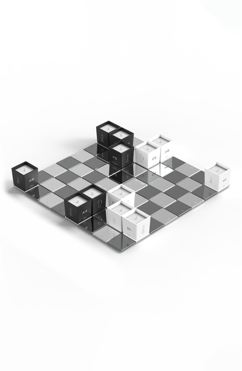MIND GAMES Luxury Candle Set & Chessboard, Alternate, color, 