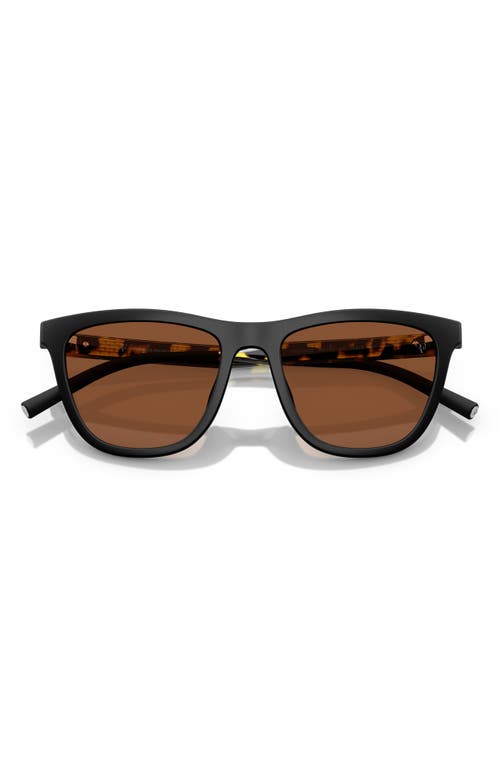 Shop Oliver Peoples 51mm Polarized Pillow Sunglasses In Black Brown