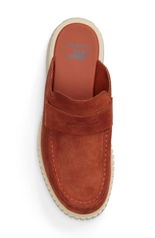 Sorel Ona Ave Penny Loafer Mule In Sanguine/ Bleached Ceramic