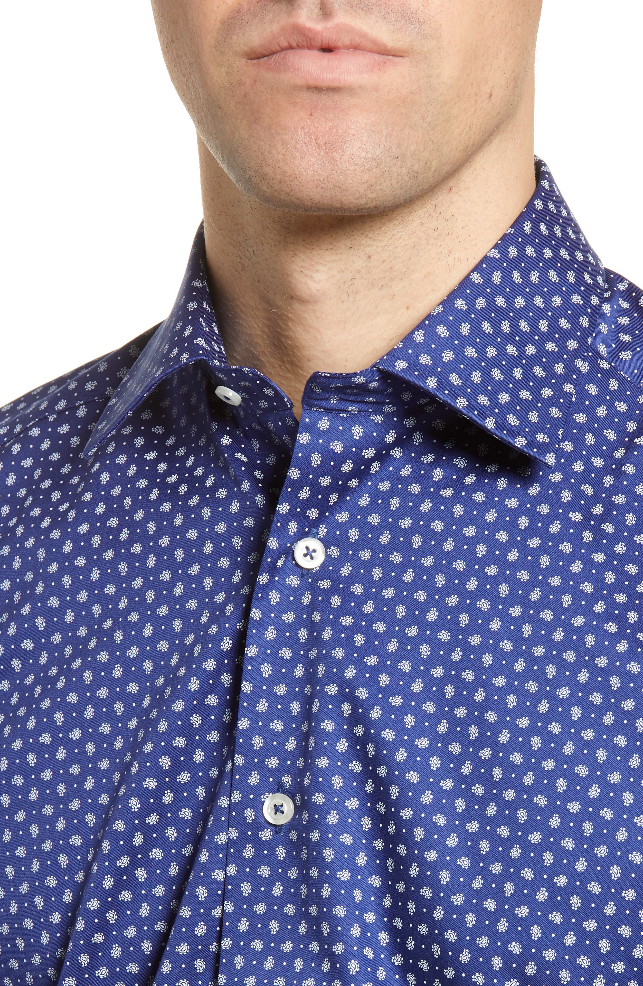 David Donahue | Paisley Trim Fit Dress Shirt | Nordstrom Rack