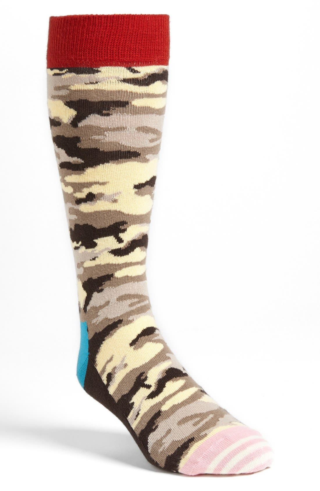 Happy Socks Camo Crew Socks Nordstrom