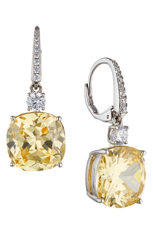 Nadri Soleil Leverback Drop Earrings in Rhodium at Nordstrom