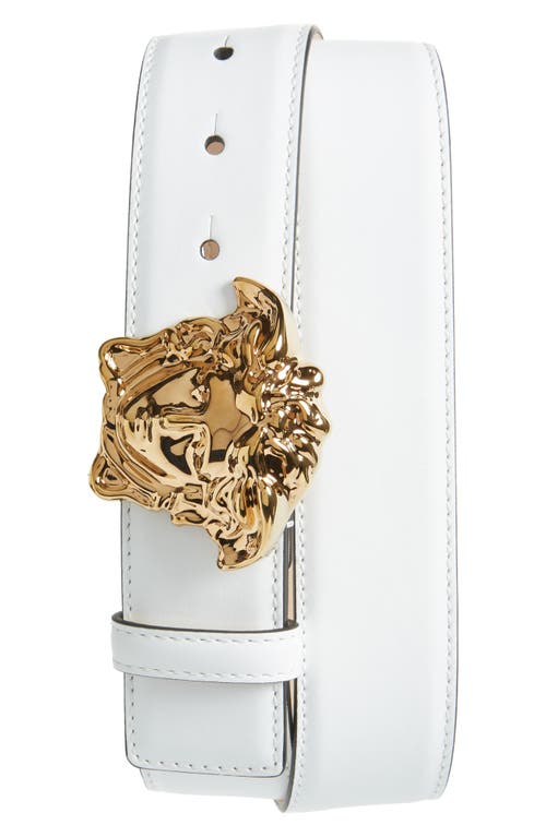 Versace Medusa Head Belt in White