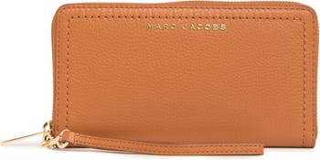 Leather Wristlet Continental Wallet