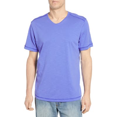 Tommy Bahama Portside Palms V-Neck T-Shirt, Blue