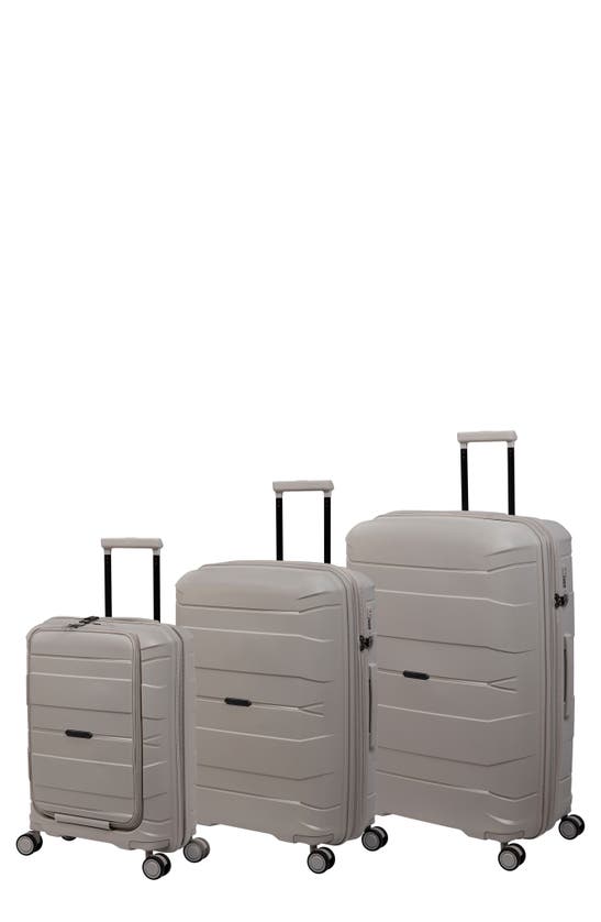 It Luggage Quaint Momentous 3-piece Lightweight Luggage Set In Pumice Stone