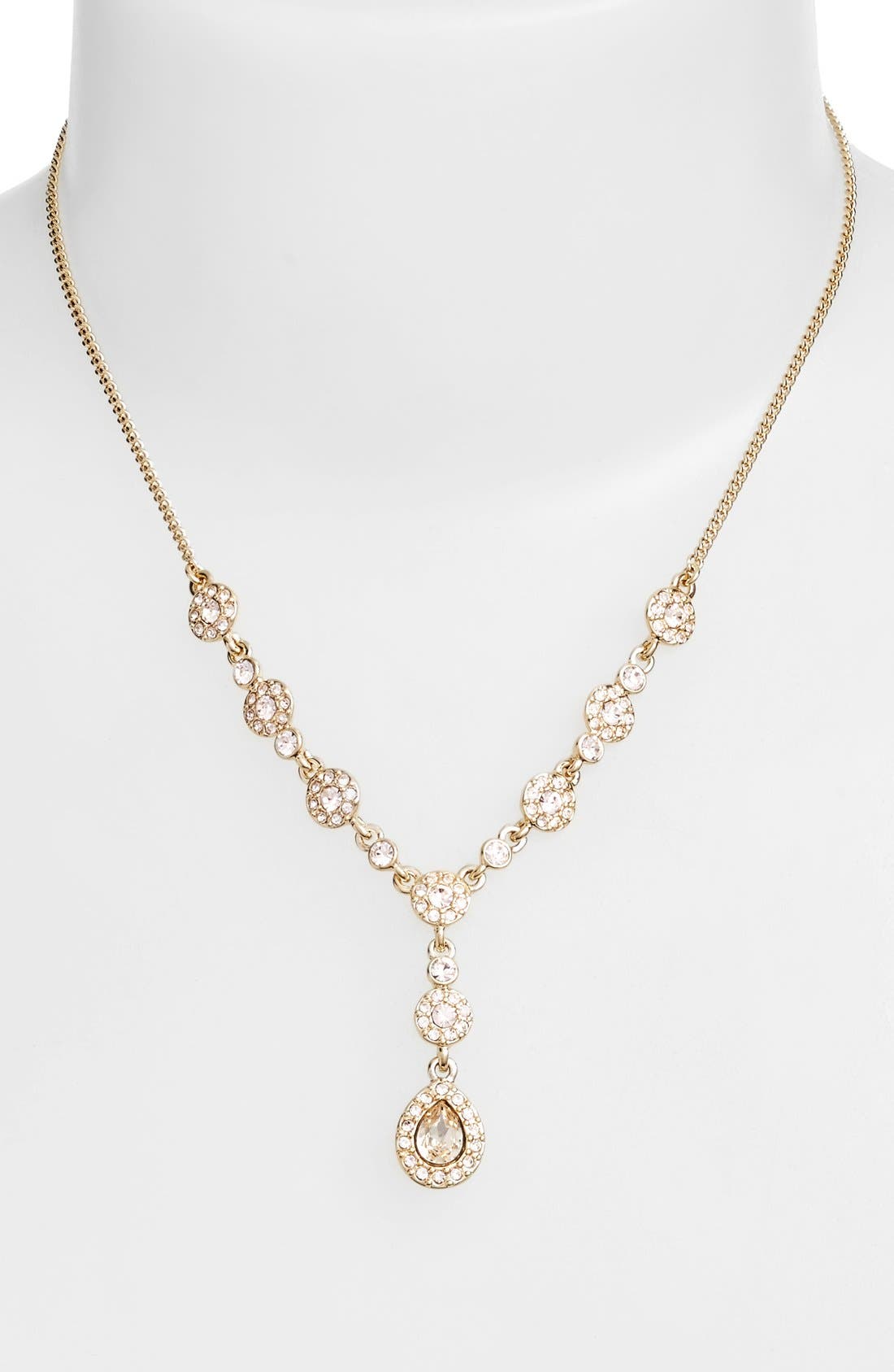 Givenchy Pavé Crystal YNecklace Nordstrom