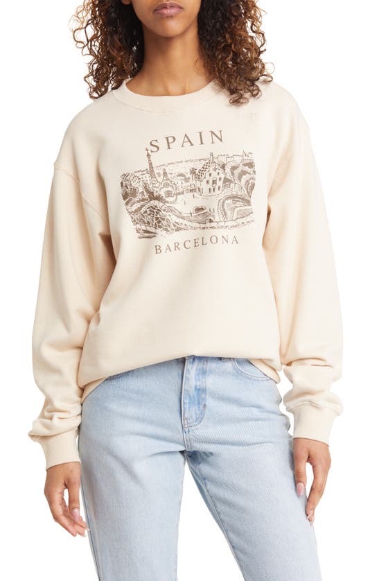 GOLDEN HOUR BARCELONA OVERSIZE GRAPHIC SWEATSHIRT