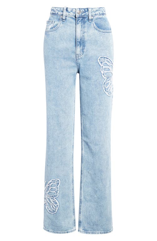 PacSun '90s Butterfly Patch Straight Leg Jeans