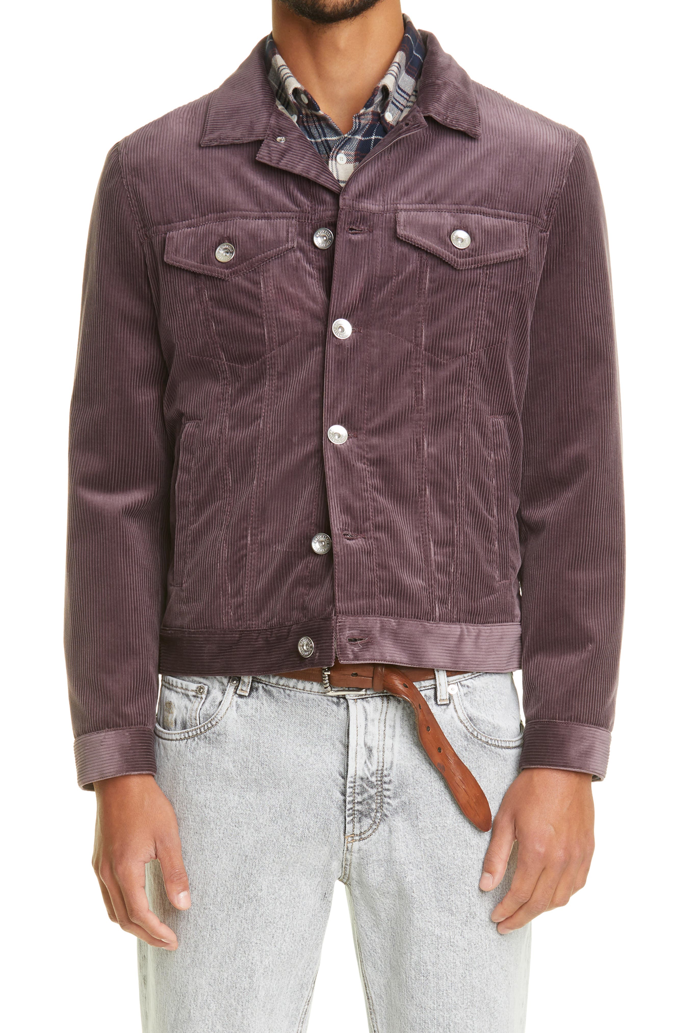 corduroy jacket purple