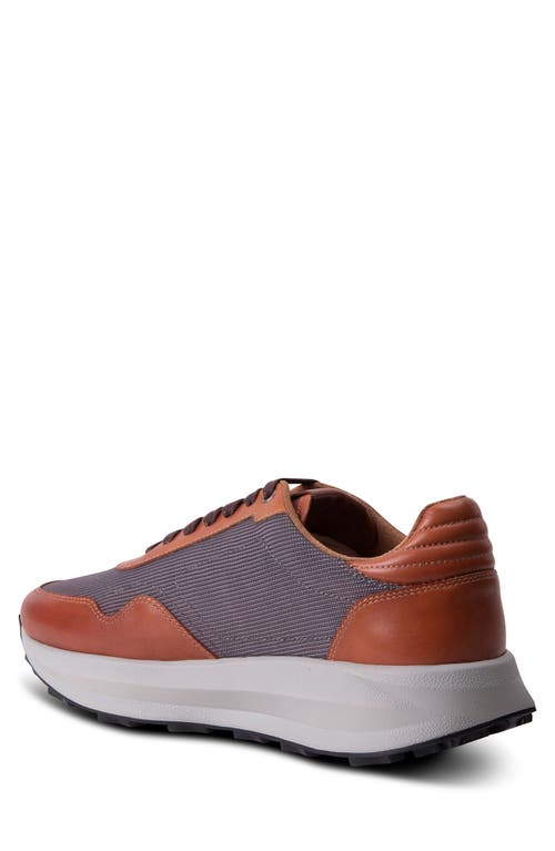 Gordon Rush Lancaster Sneaker In Cognac/grey