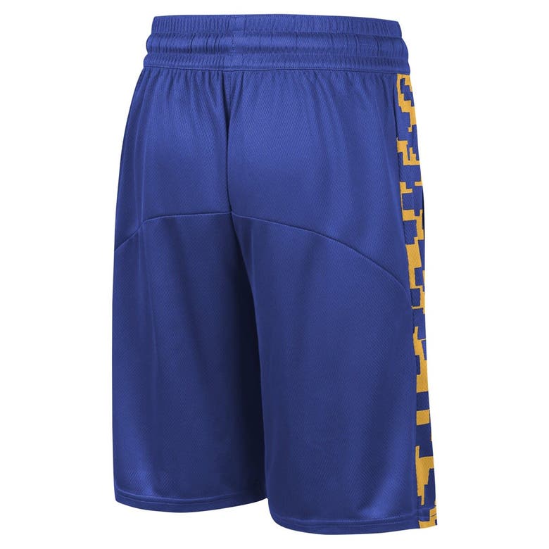 Shop Nike Youth  Royal Golden State Warriors Courtside Starting Five Team Shorts