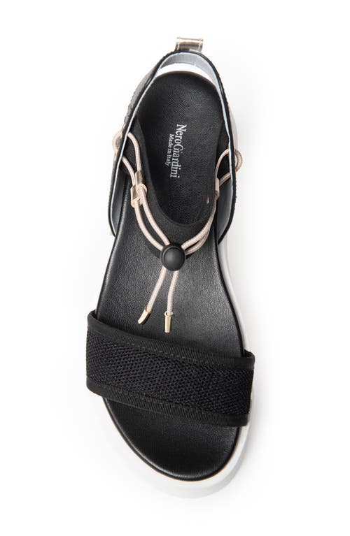 Nerogiardini Platform Sandal In Black