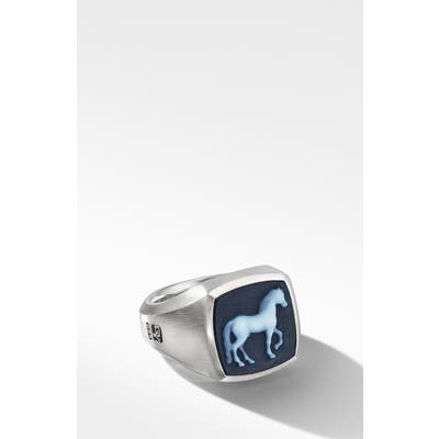 David Yurman Petrvs Horse Signet Ring