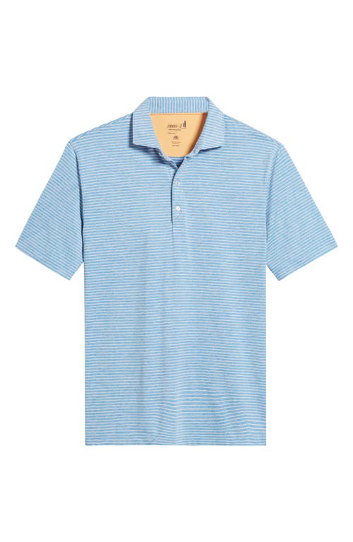 Michael Stripe Performance Golf Polo in Victory