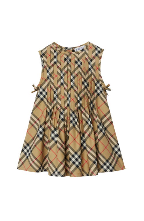 BURBERRY BURBERRY CHECK STRETCH COTTON DRESS 