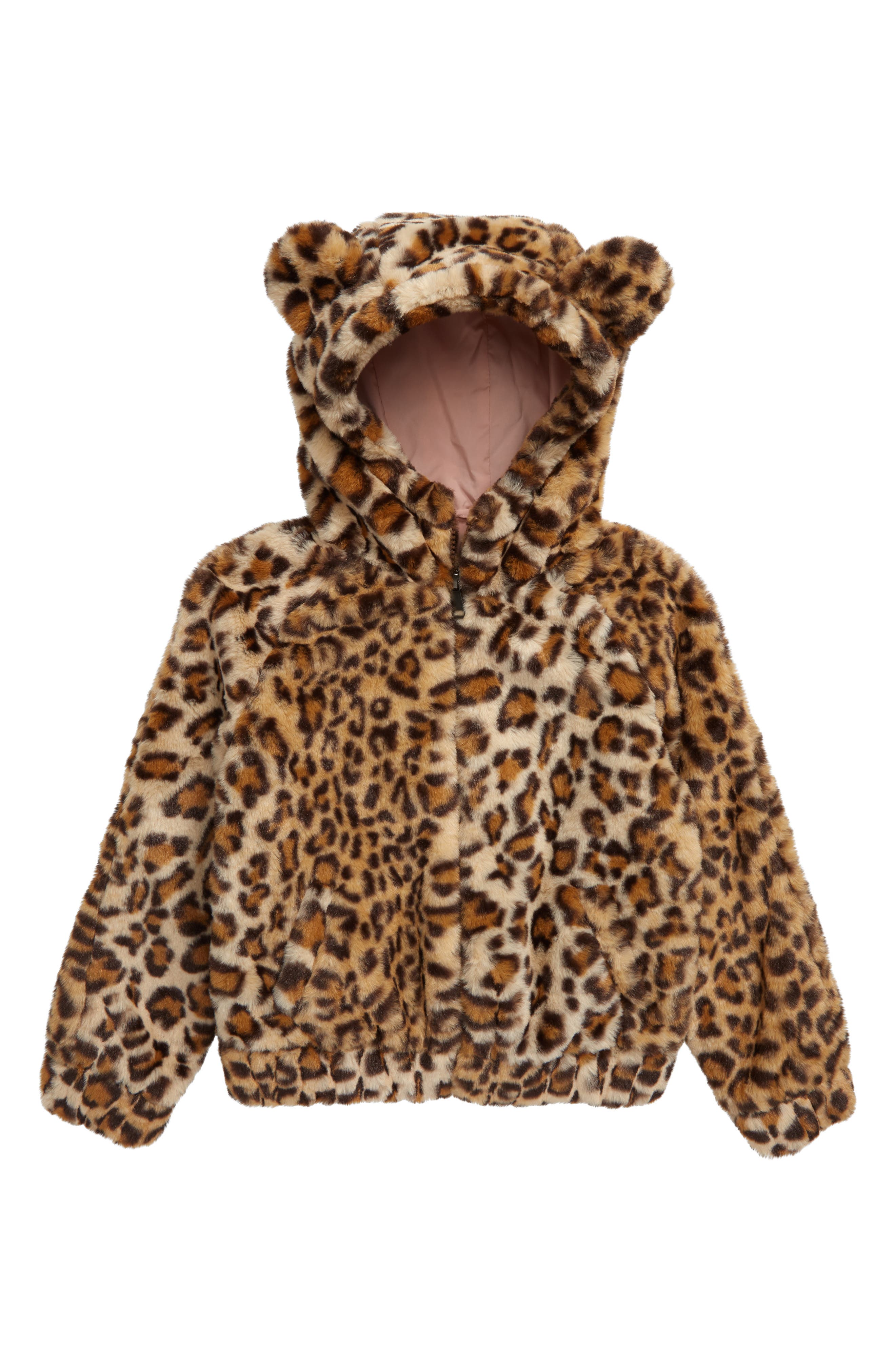 24M NWT Starting Out Tan Leopard Trim Toddler Kids Baby Girl Coat 12M 
