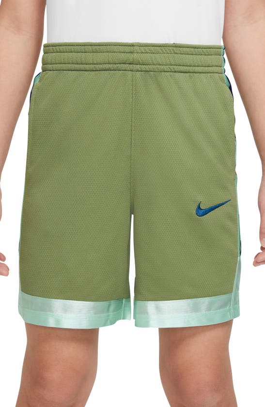 Nike Kids' Elite Basketball Shorts In Alligator/ Valerian Blue