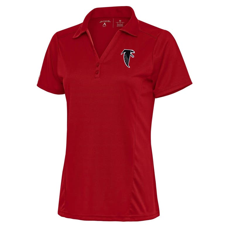 Shop Antigua Red Atlanta Falcons Throwback Logo Tribute Polo