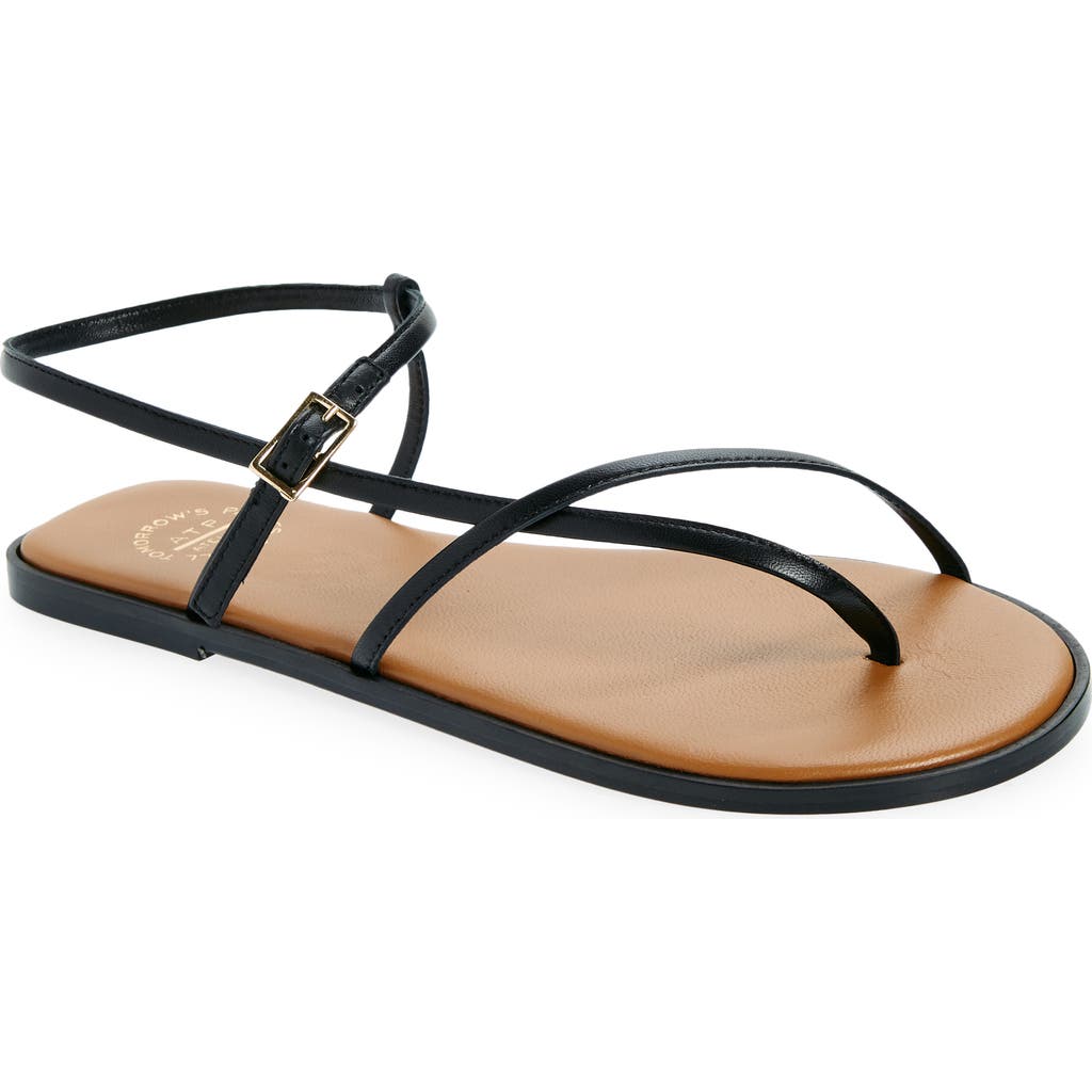 Atp Atelier Capri Ankle Strap Sandal In Black