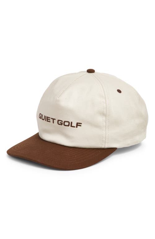 Sport Five-Panel Golf Hat in Brown