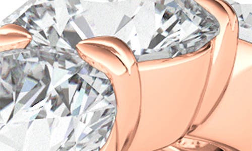 Shop Hautecarat 5-stone Lab Created Diamond Anniversary Ring In Rose Gold