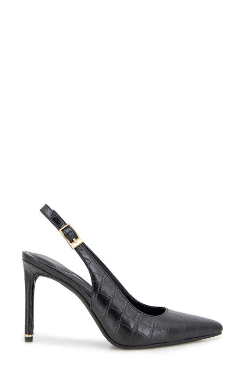 Shop Kenneth Cole Quinnly Slingback Pump In Black Croco