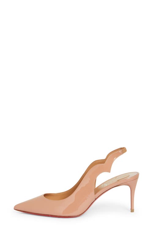 Shop Christian Louboutin Hot Chick Pointed Toe Slingback Pump In N295 Beige/lin Beige