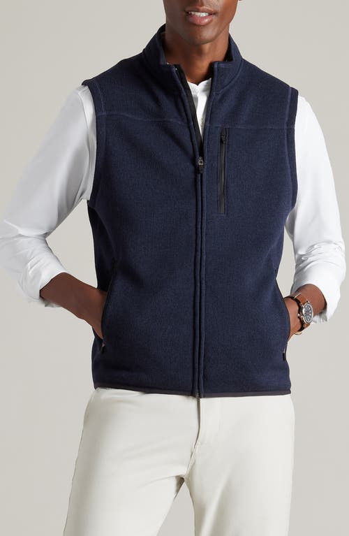 Shop Rhone Fleece Vest In True Navy Heather