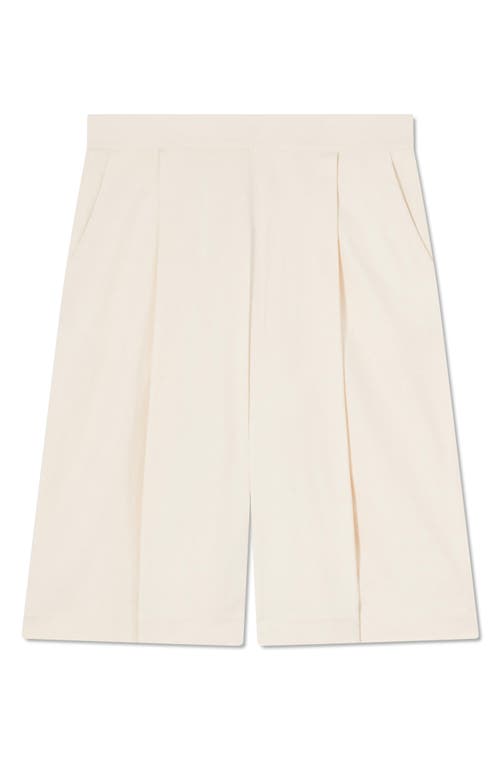 Shop Lk Bennett Abbie Wide Leg Shorts In Ecru