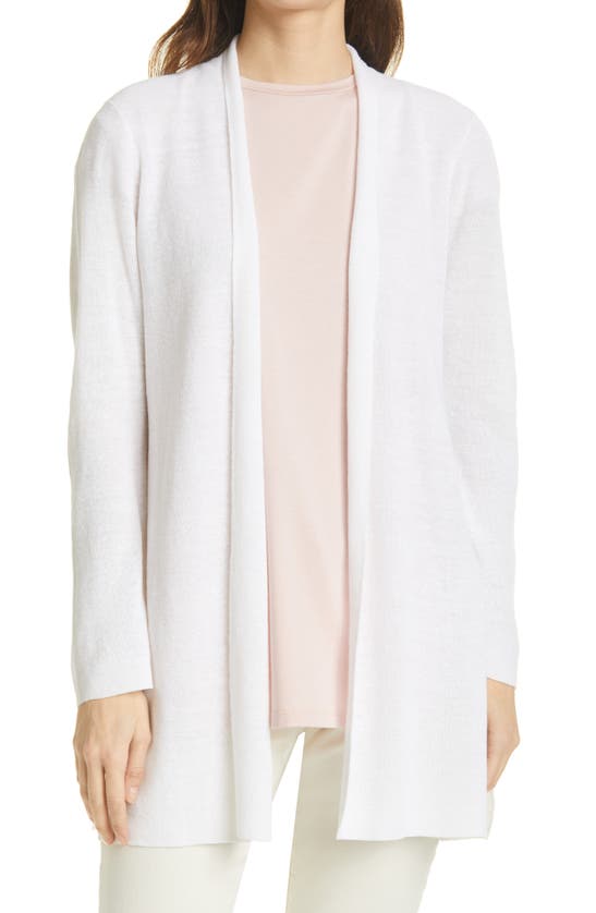 Click to view more detailed imagery on our partner's website Eileen Fisher Organic Linen & Cotton Cardigan In White