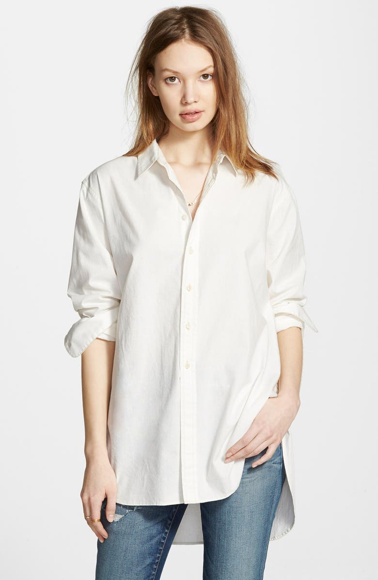 Madewell Oversized Button Front Tunic | Nordstrom