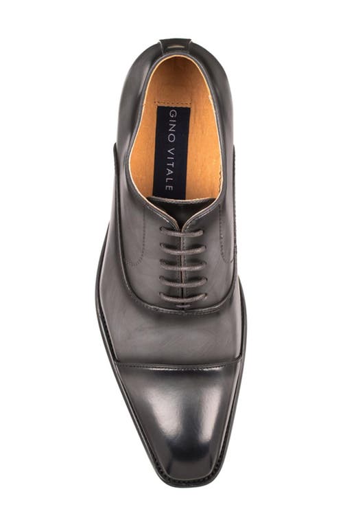 Gino Vitale Cap Toe Oxford In Gray