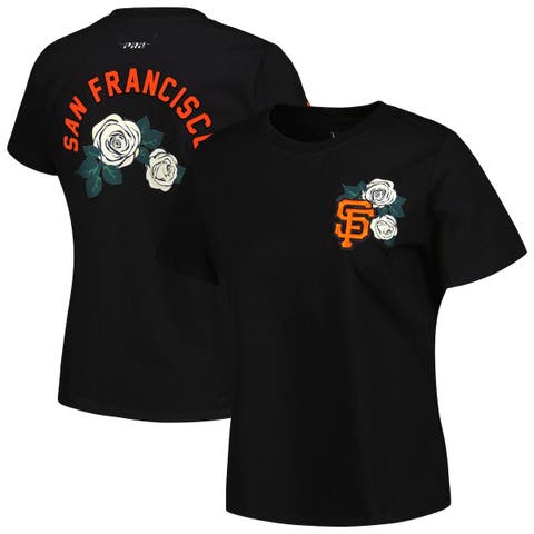 Women's Pro Standard Black San Francisco Giants Roses T-Shirt