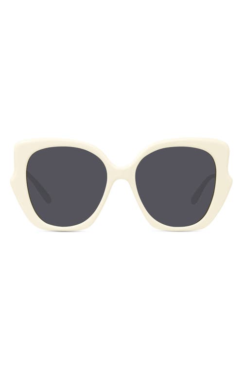 LOEWE LOEWE THIN 55MM GEOMETRIC SUNGLASSES 